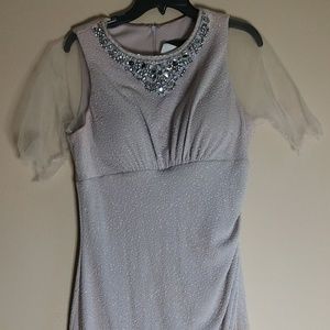 Custom Catchet Champagne Dress